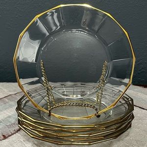 Six (6) Bormioli Rocco Salad Plates